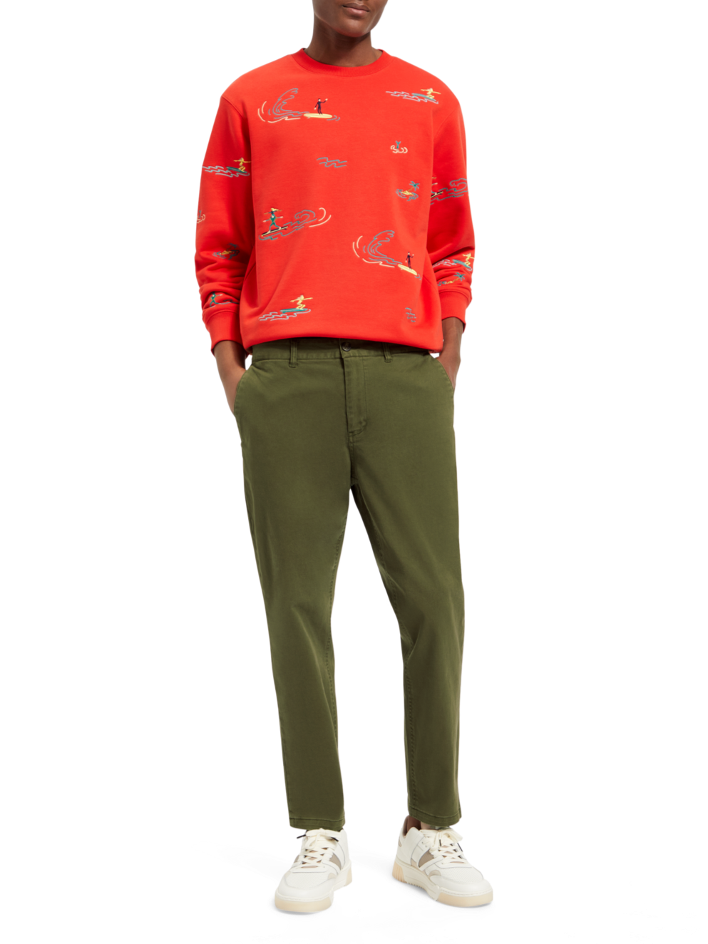 ALL-OVER EMBROIDERY SWEATSHIRT