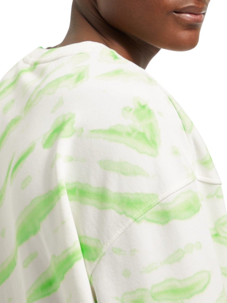 DIAGONAL TIE-DYED SWEATSHIRT