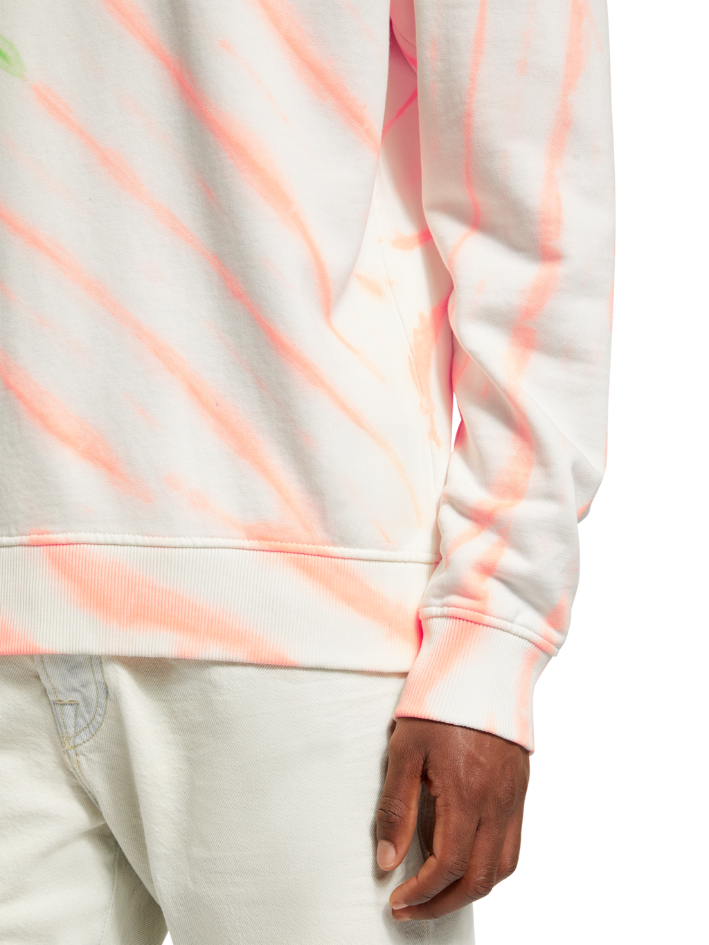 DIAGONAL TIE-DYED SWEATSHIRT