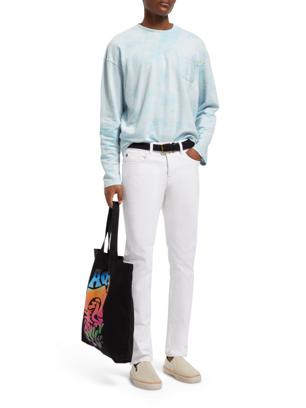 LIGHTWEIGHT WASHED NEON SWEATSHIRT