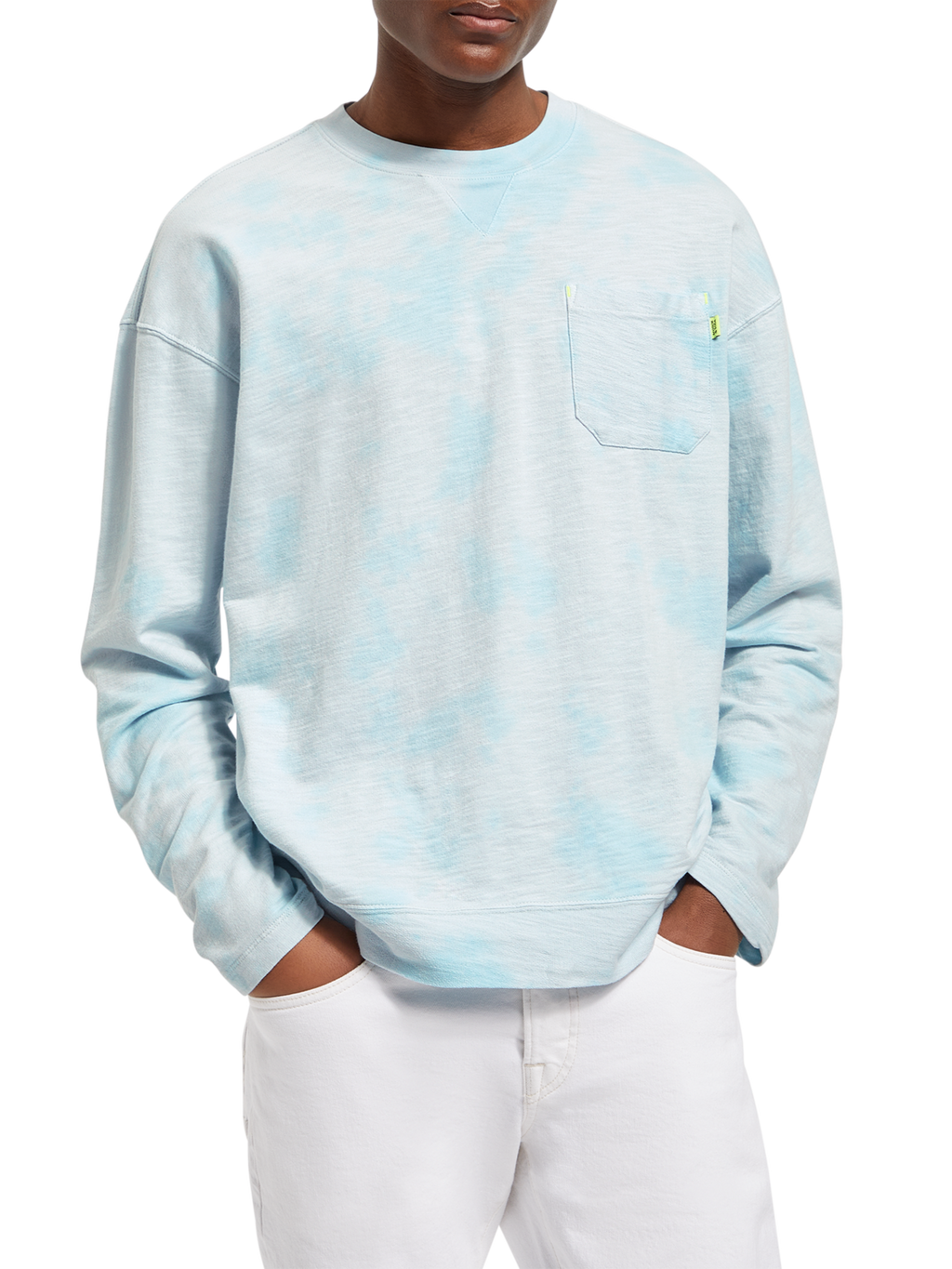 LIGHTWEIGHT WASHED NEON SWEATSHIRT