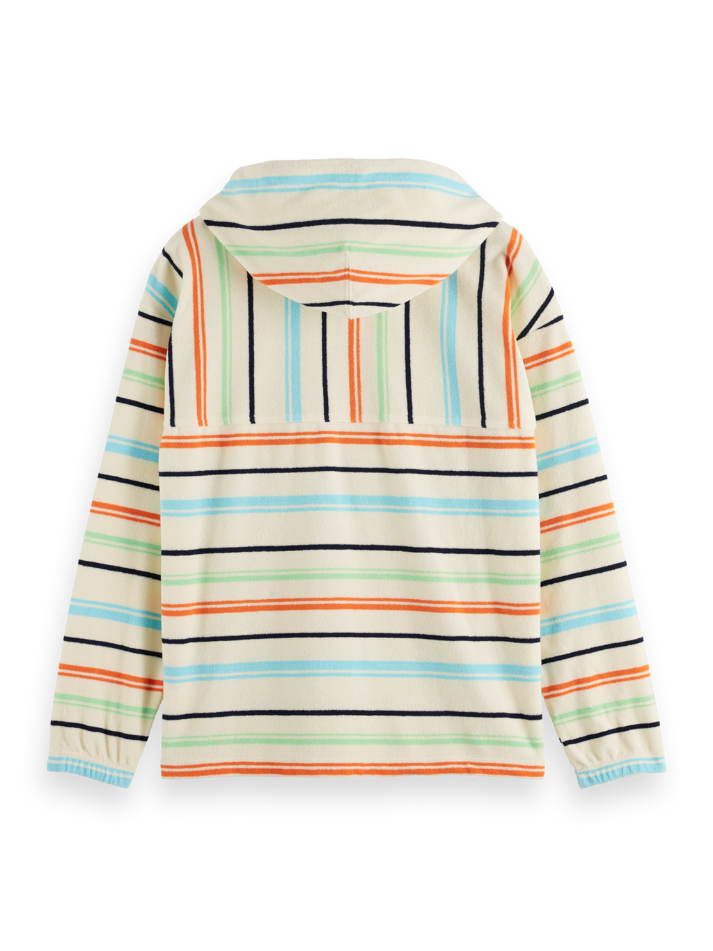TOWELLING STRIPED HOODIE