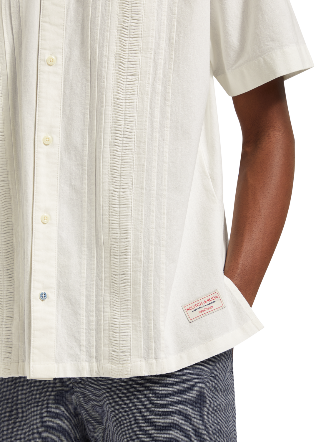 SOLID COTTON SHIRT