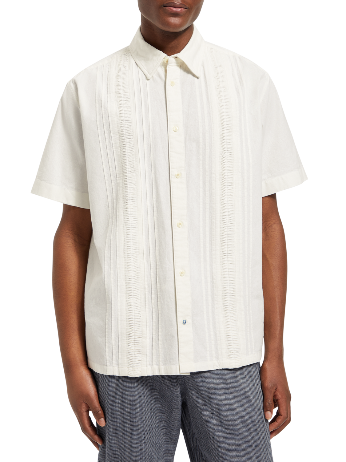 SOLID COTTON SHIRT