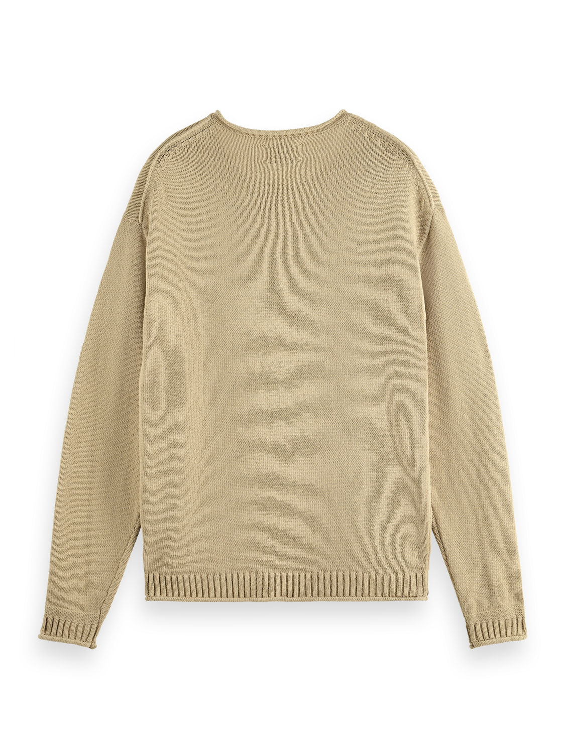 PULLOVER WITH ROLLED EDGES