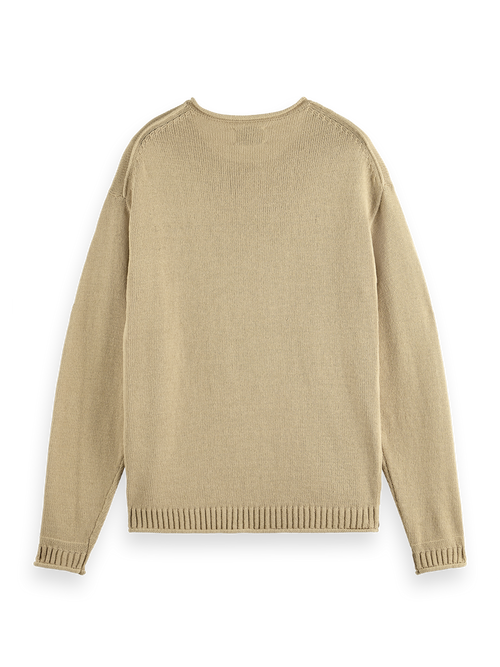 PULLOVER WITH ROLLED EDGES