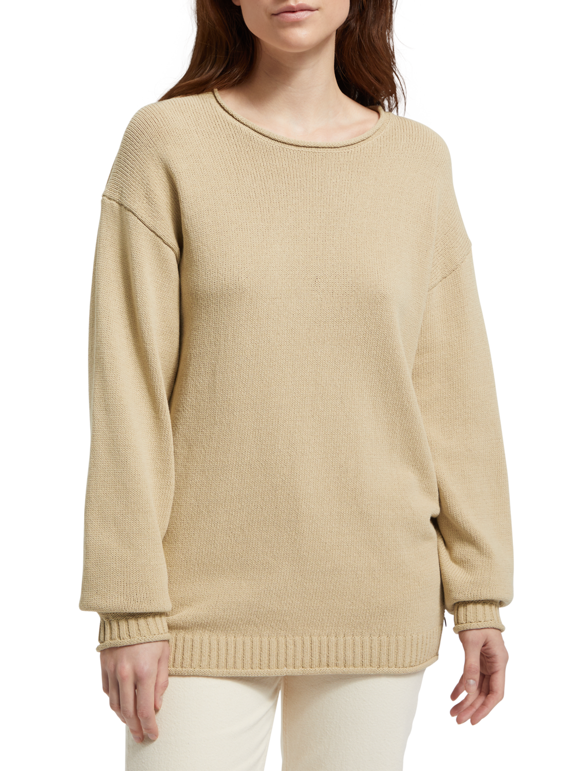 Pullover mit Rollkanten
