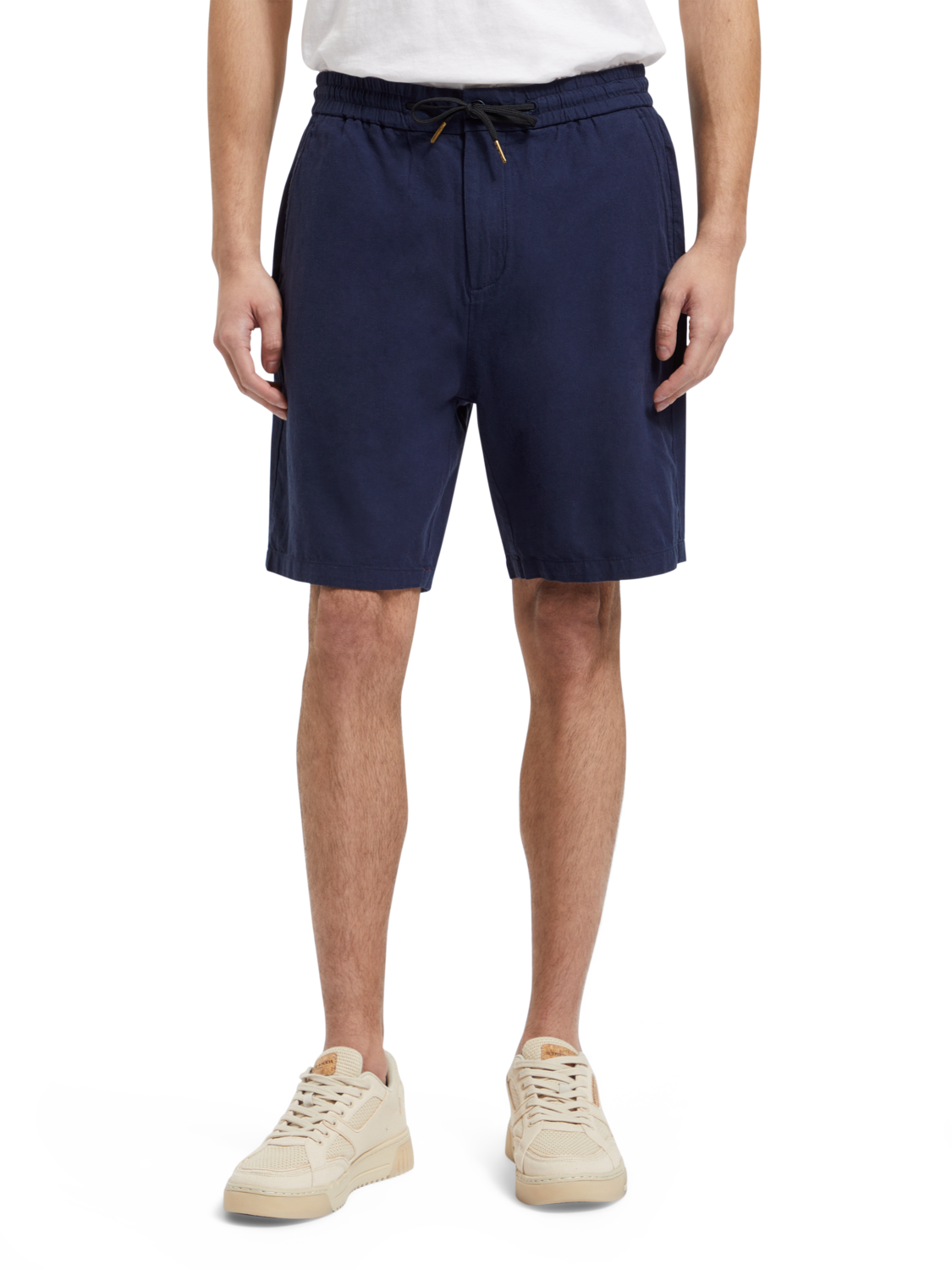 Fave – Bermuda aus Baumwoll-/Leinen-Twill