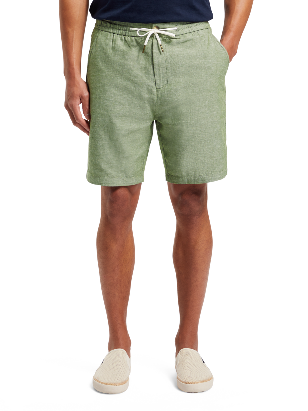 FAVE- COTTON/LINEN TWILL BERMUDA