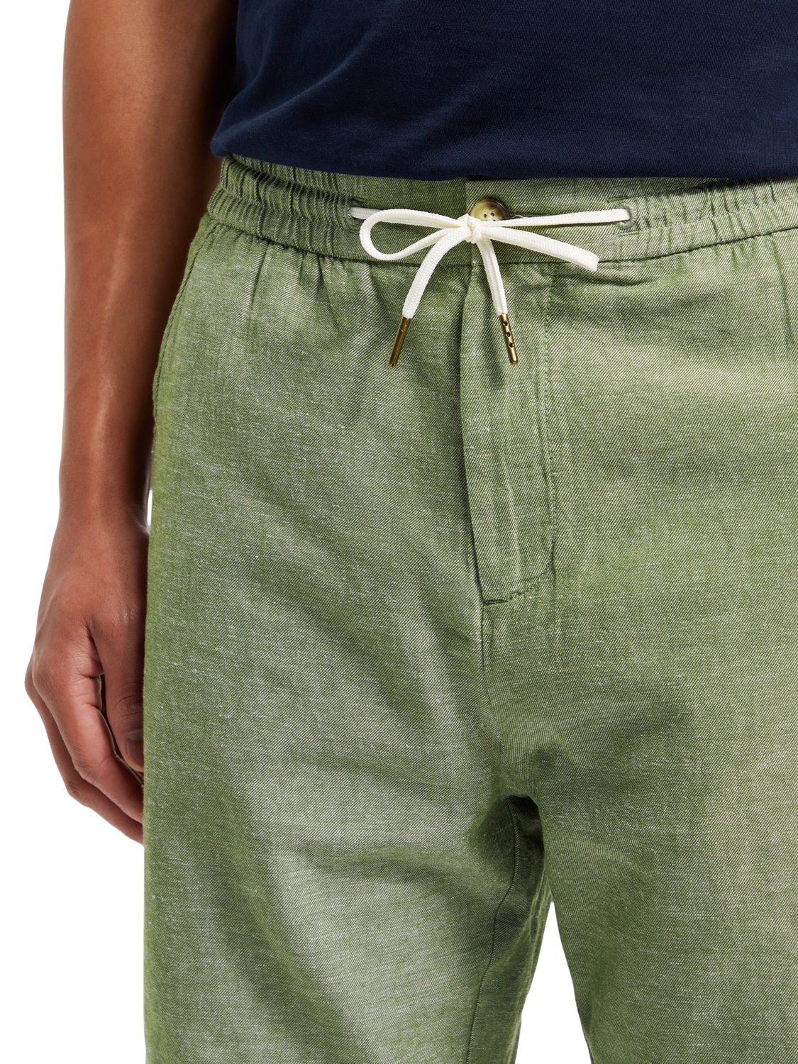 Fave – Bermuda aus Baumwoll-/Leinen-Twill