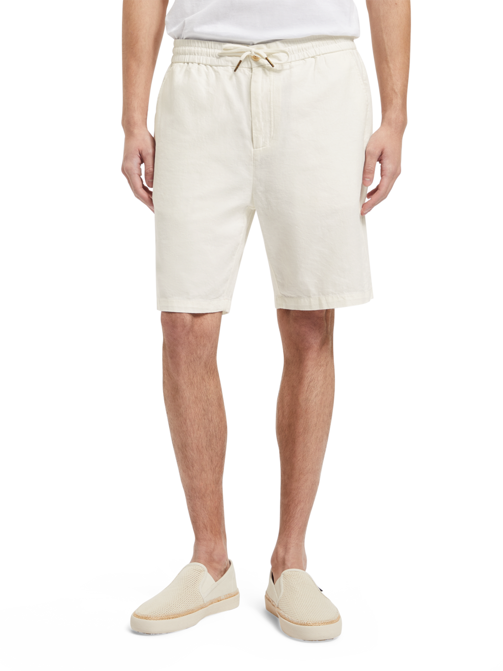 FAVE- COTTON/LINEN TWILL BERMUDA