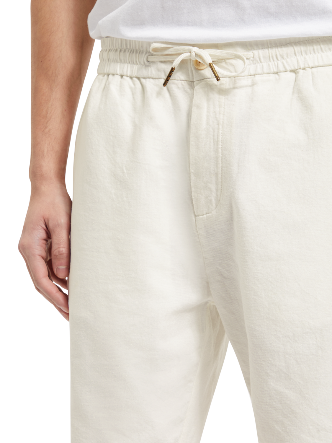 Fave – Bermuda aus Baumwoll-/Leinen-Twill