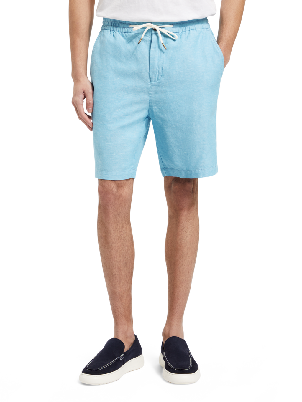 FAVE- COTTON/LINEN TWILL BERMUDA