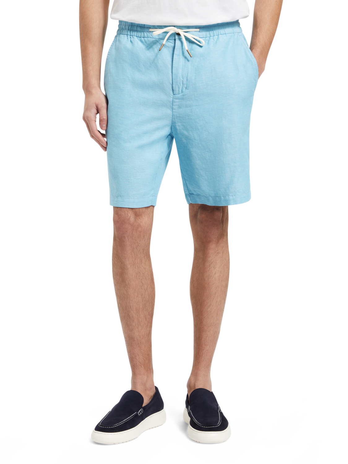 Fave – Bermuda aus Baumwoll-/Leinen-Twill