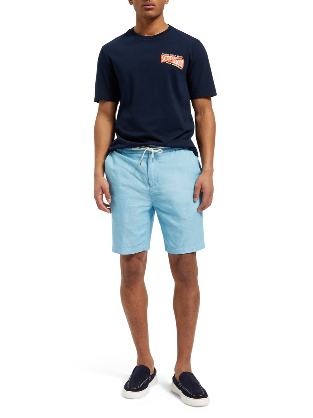 FAVE- COTTON/LINEN TWILL BERMUDA