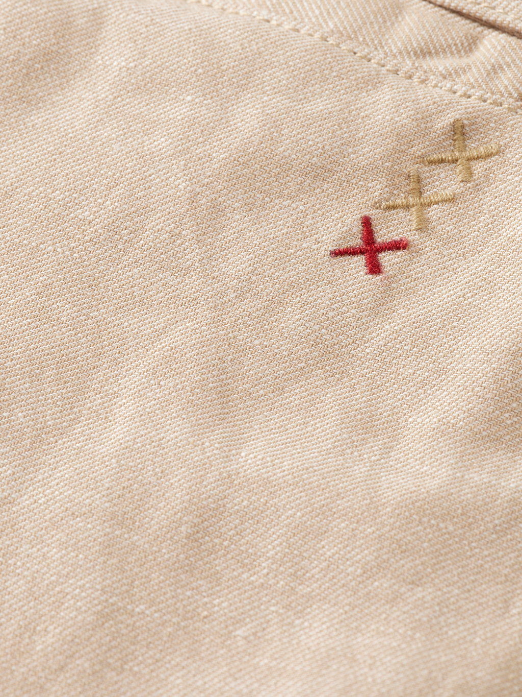 FAVE- COTTON/LINEN TWILL BERMUDA