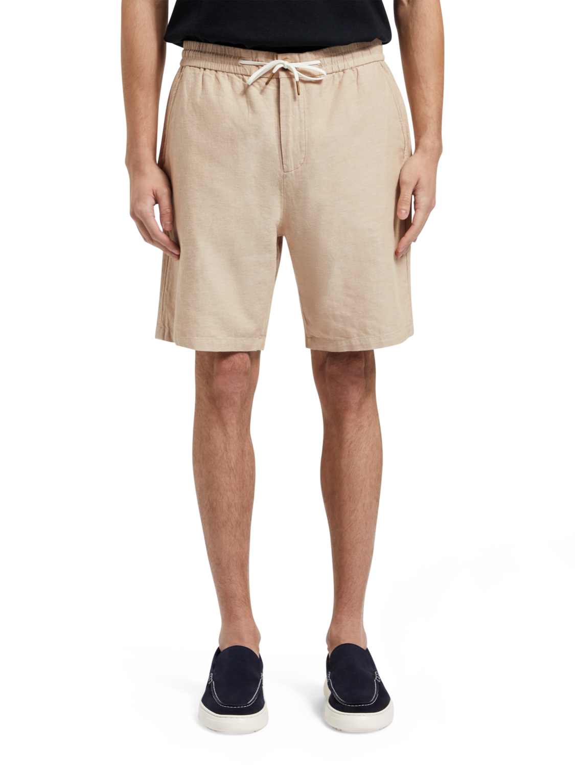Fave – Bermuda aus Baumwoll-/Leinen-Twill