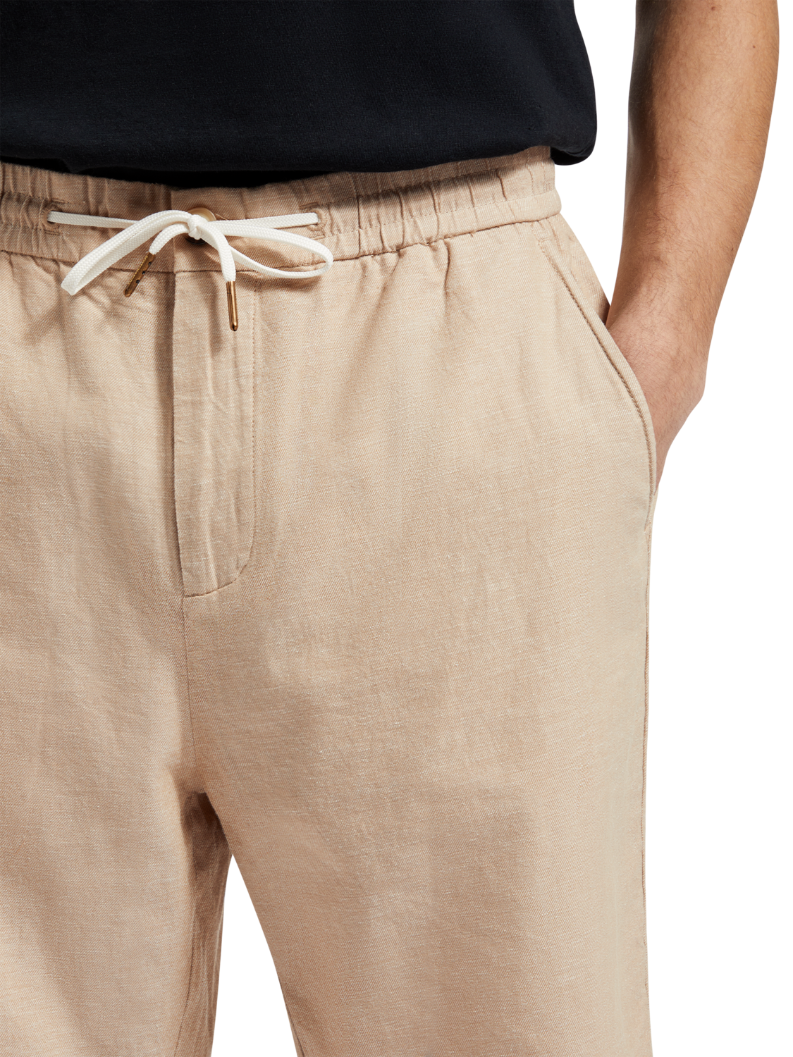 Fave – Bermuda aus Baumwoll-/Leinen-Twill