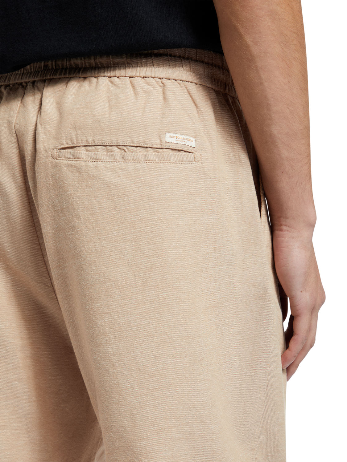 Fave – Bermuda aus Baumwoll-/Leinen-Twill
