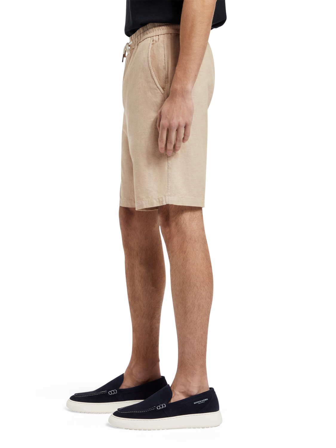 Fave – Bermuda aus Baumwoll-/Leinen-Twill