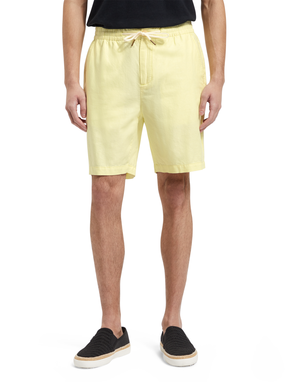 Fave – Bermuda aus Baumwoll-/Leinen-Twill