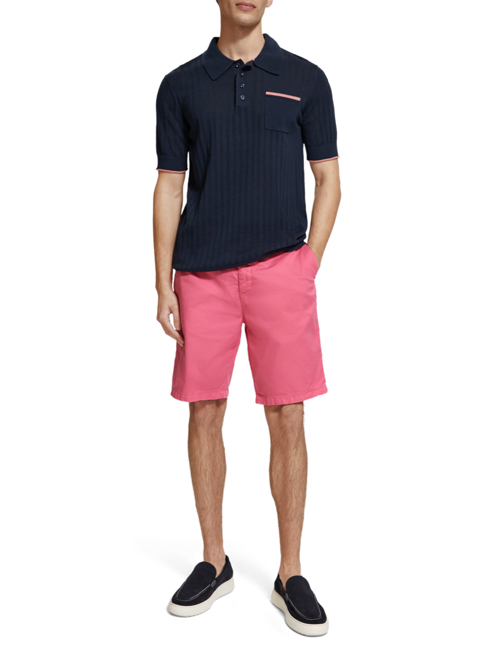 STUART- GARMENT-DYED PIMA COTTON CHINO SHORT