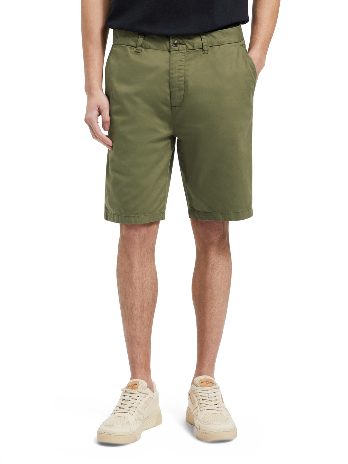 STUART- GARMENT-DYED PIMA COTTON CHINO SHORT