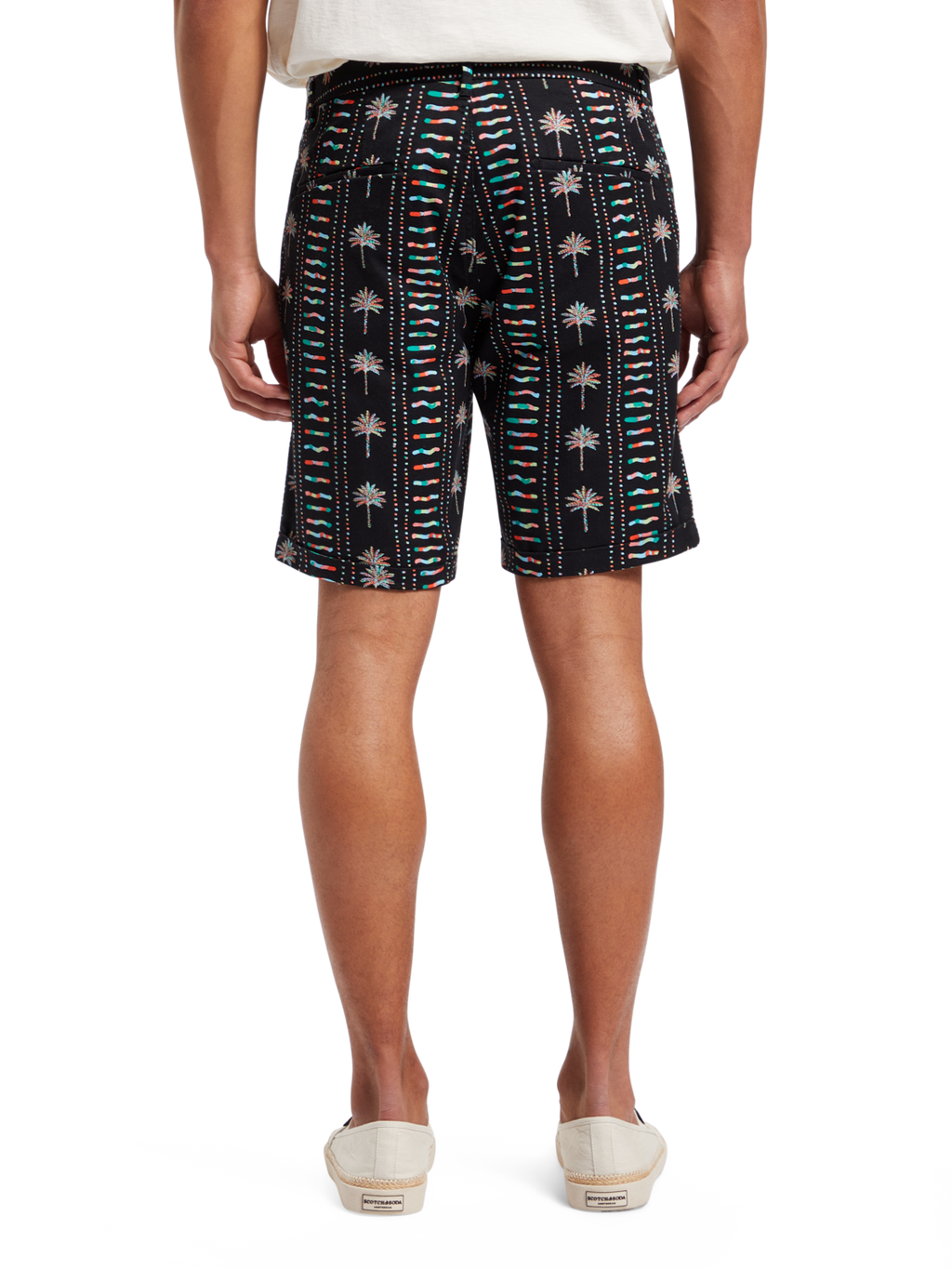 STUART- PRINTED STRETCH-COTTON CHINO SHORT