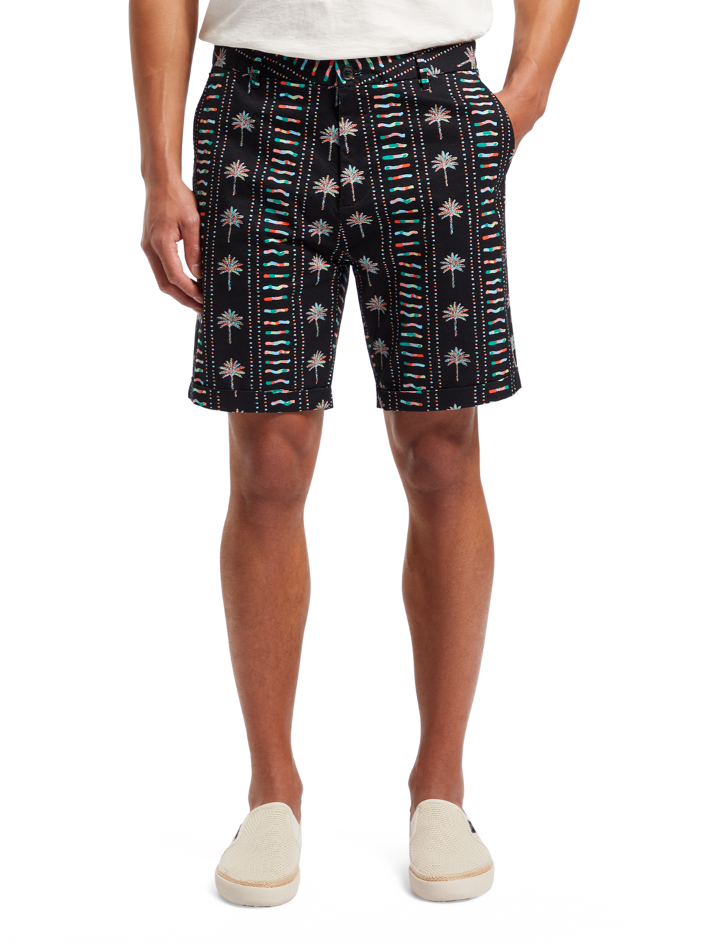 STUART- PRINTED STRETCH-COTTON CHINO SHORT