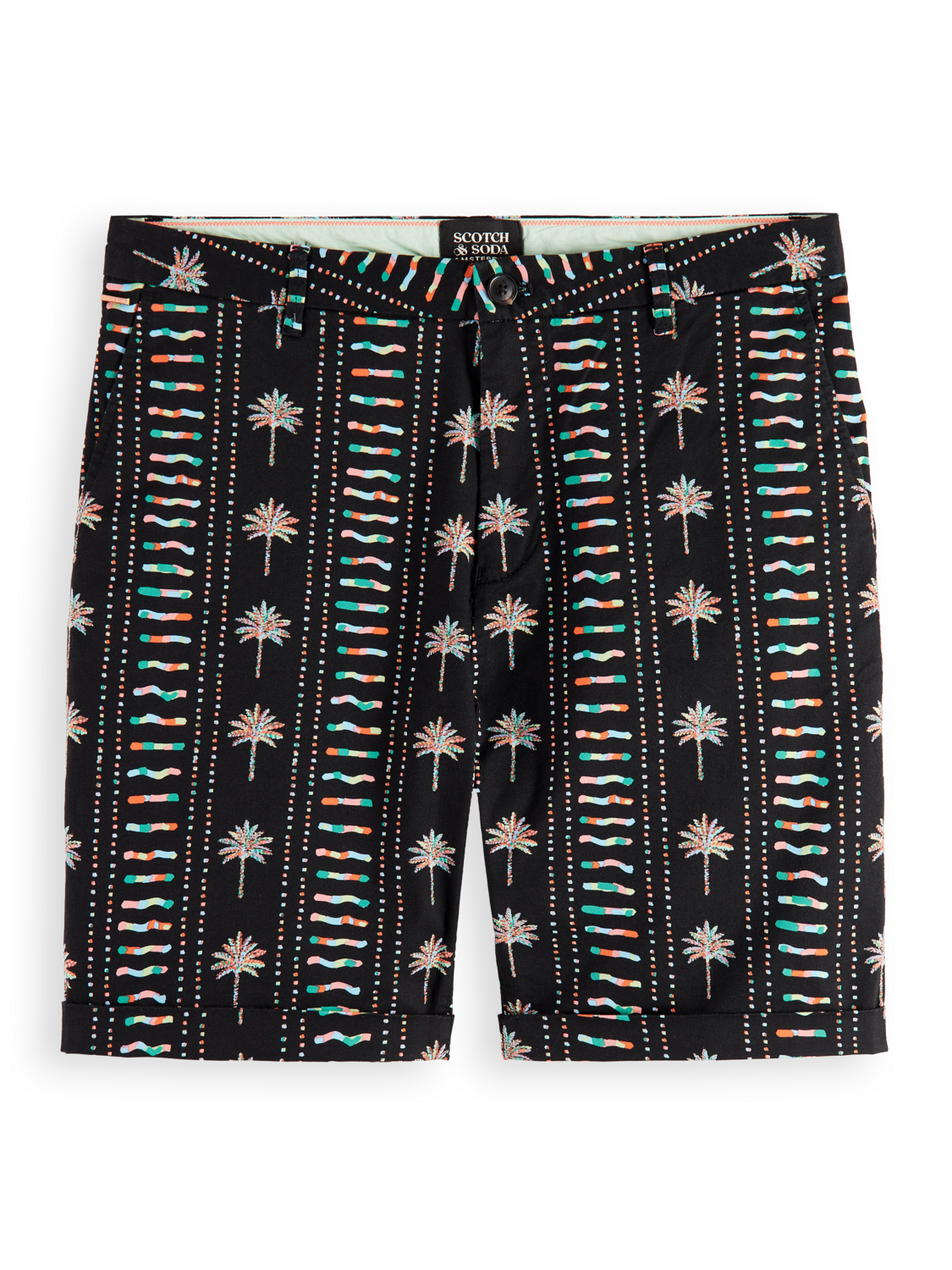 STUART- PRINTED STRETCH-COTTON CHINO SHORT