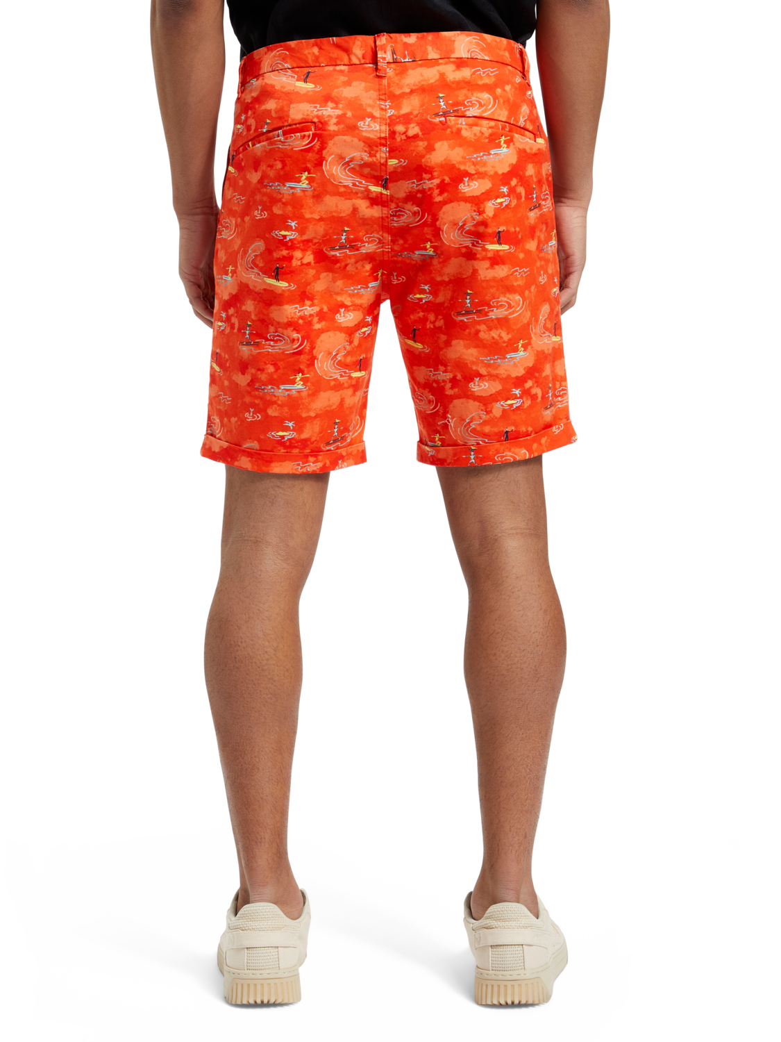 STUART- PRINTED STRETCH-COTTON CHINO SHORT