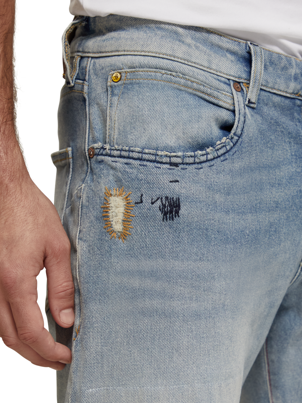 THE ZEE STRAIGHT FIT JEANS - SURF AND TURF