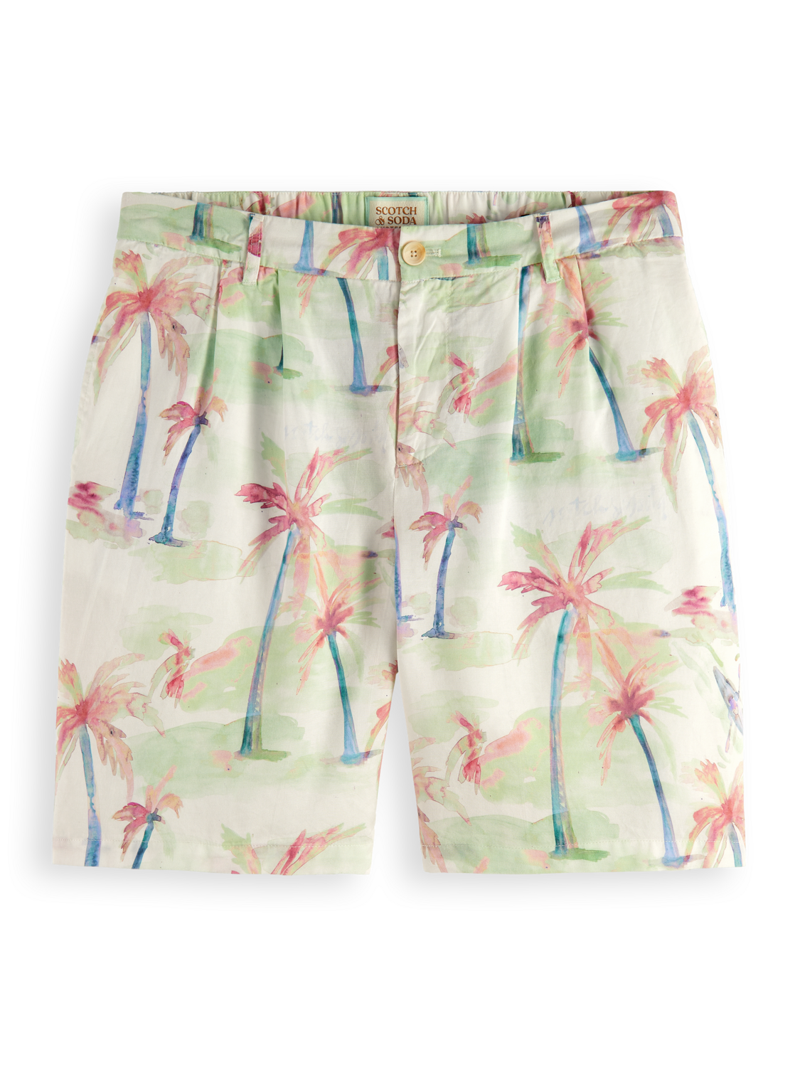 TWILT - PRINTED PLEATED BERMUDA SHORTS