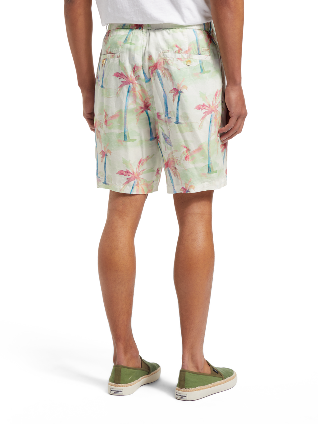 TWILT - PRINTED PLEATED BERMUDA SHORTS