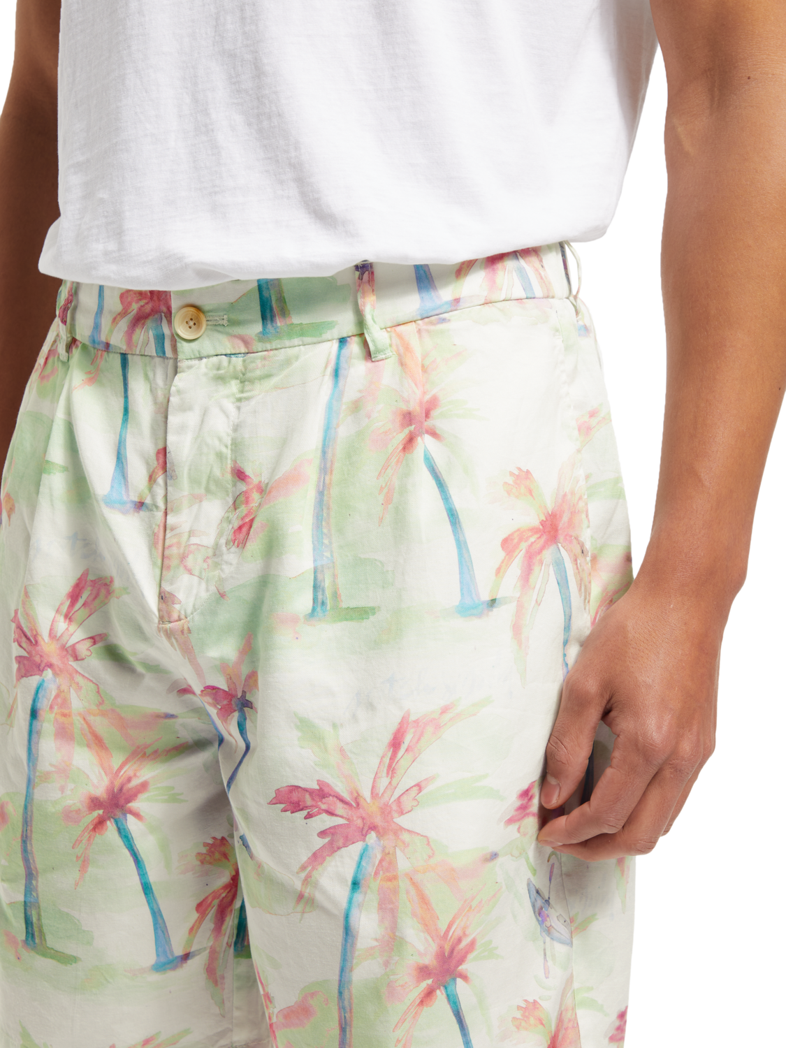 Twilt - bedruckte Plissee-Bermudashorts