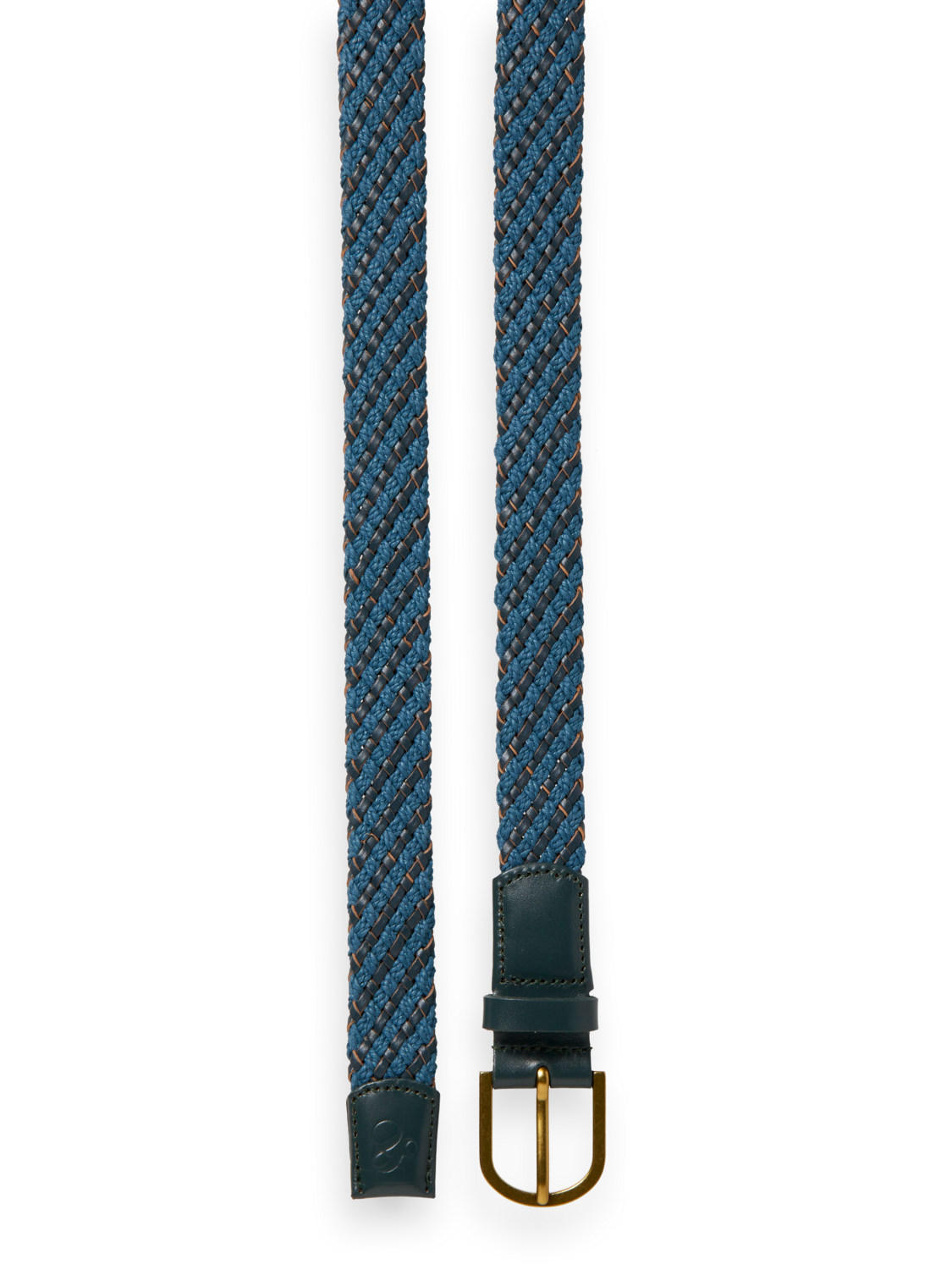 BRAIDED LEATHER AND CORD BELT