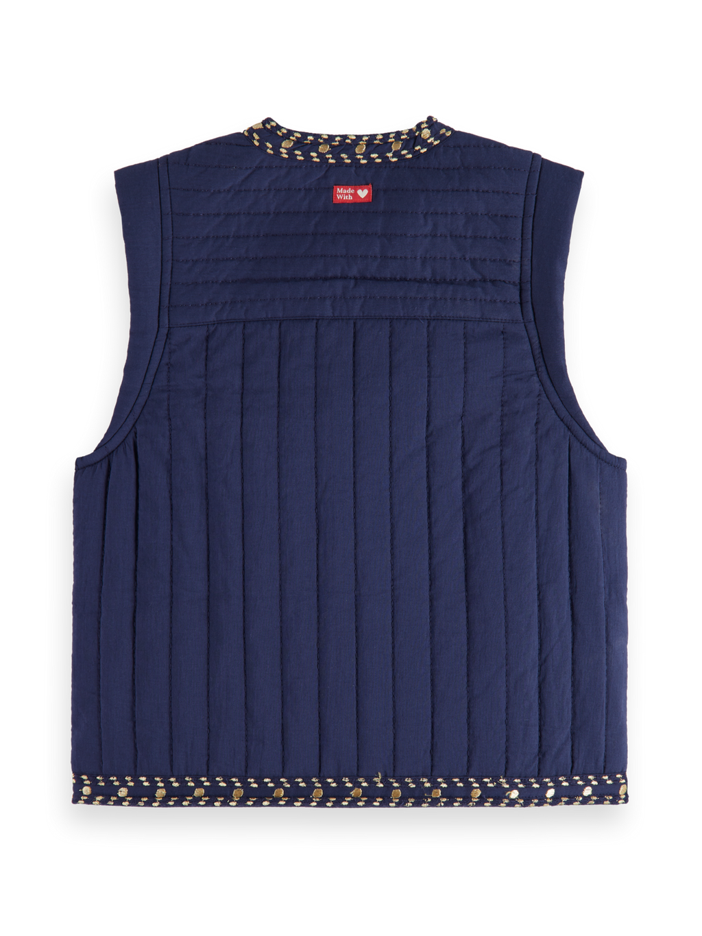 Girls LIGHTLY PADDED EMBROIDERED GILET