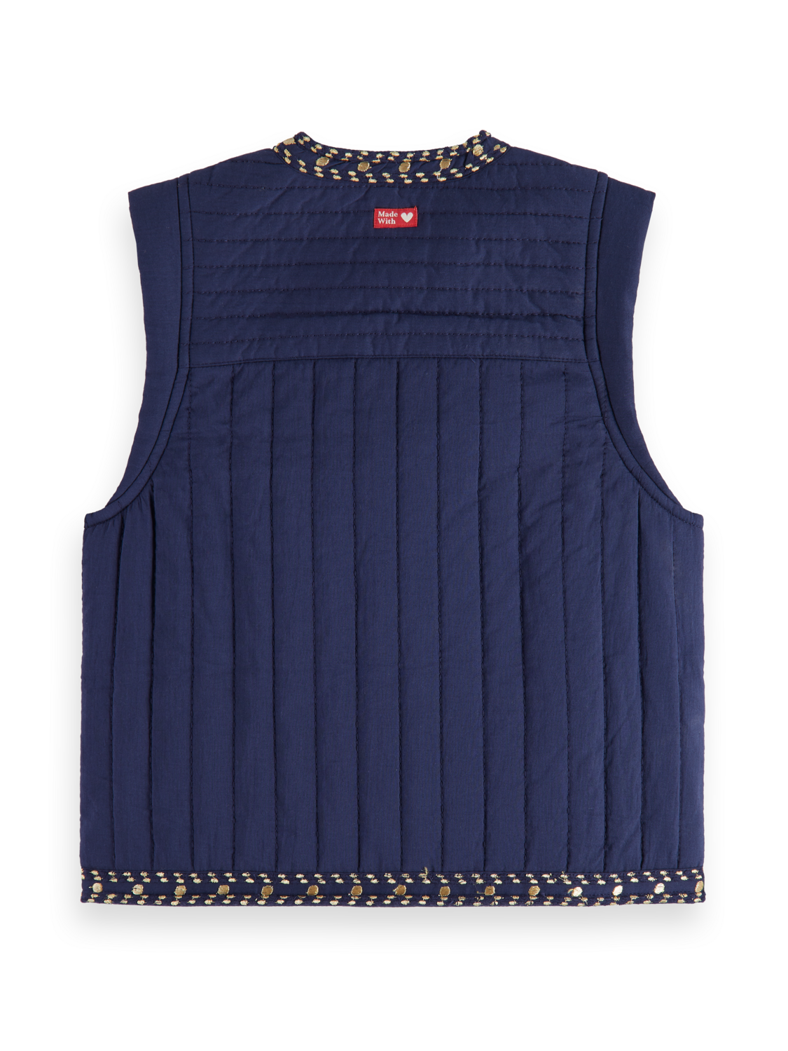 Girls LIGHTLY PADDED EMBROIDERED GILET