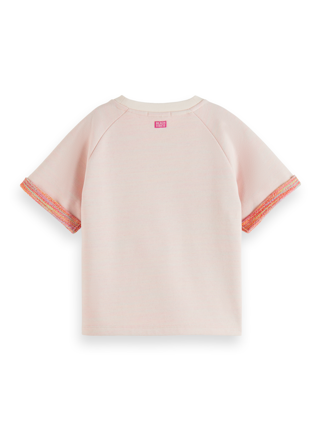 SHORT SLEEVED FASHION-FIT MULTICOLOUR TERRY SWEATSHIRT