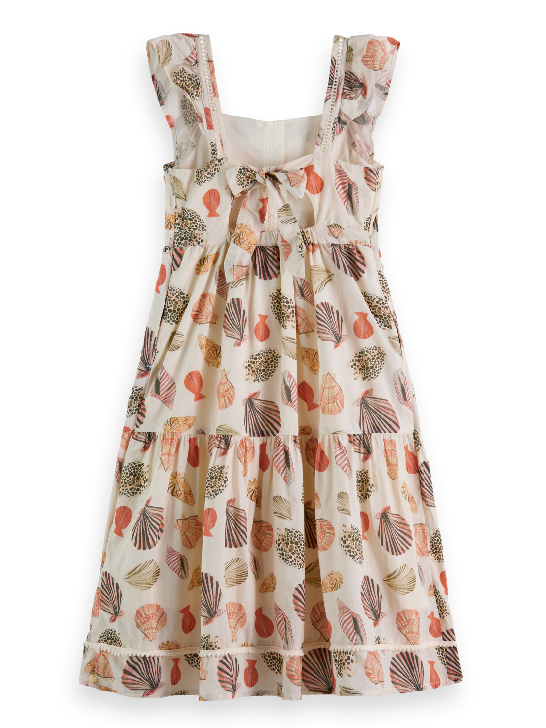 Girls CROSS STRAP ALL-OVER PRINTED MAXI DRESS