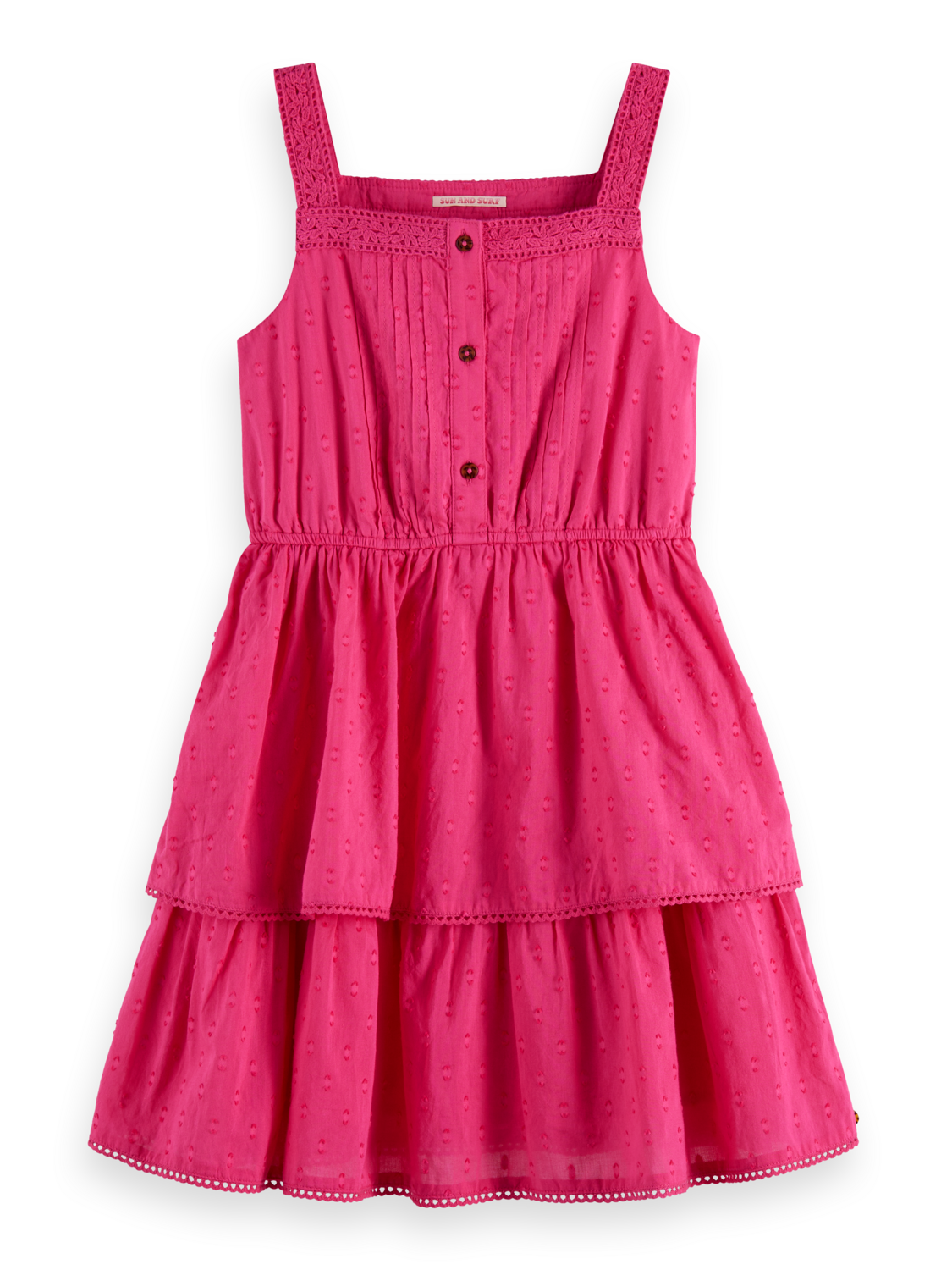 SLEEVELESS CLIP JACQUARD DRESS