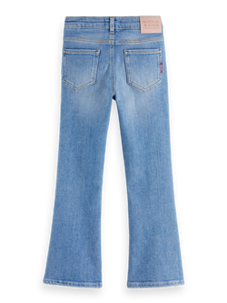 THE CHARM HIGH-RISE CLASSIC FLARED JEANS - SEA AND SKY