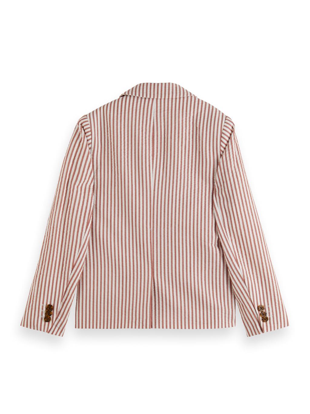 Girls SINGLE BREASTED YARN-DYED STRIPE SEERSUCKER BLAZER