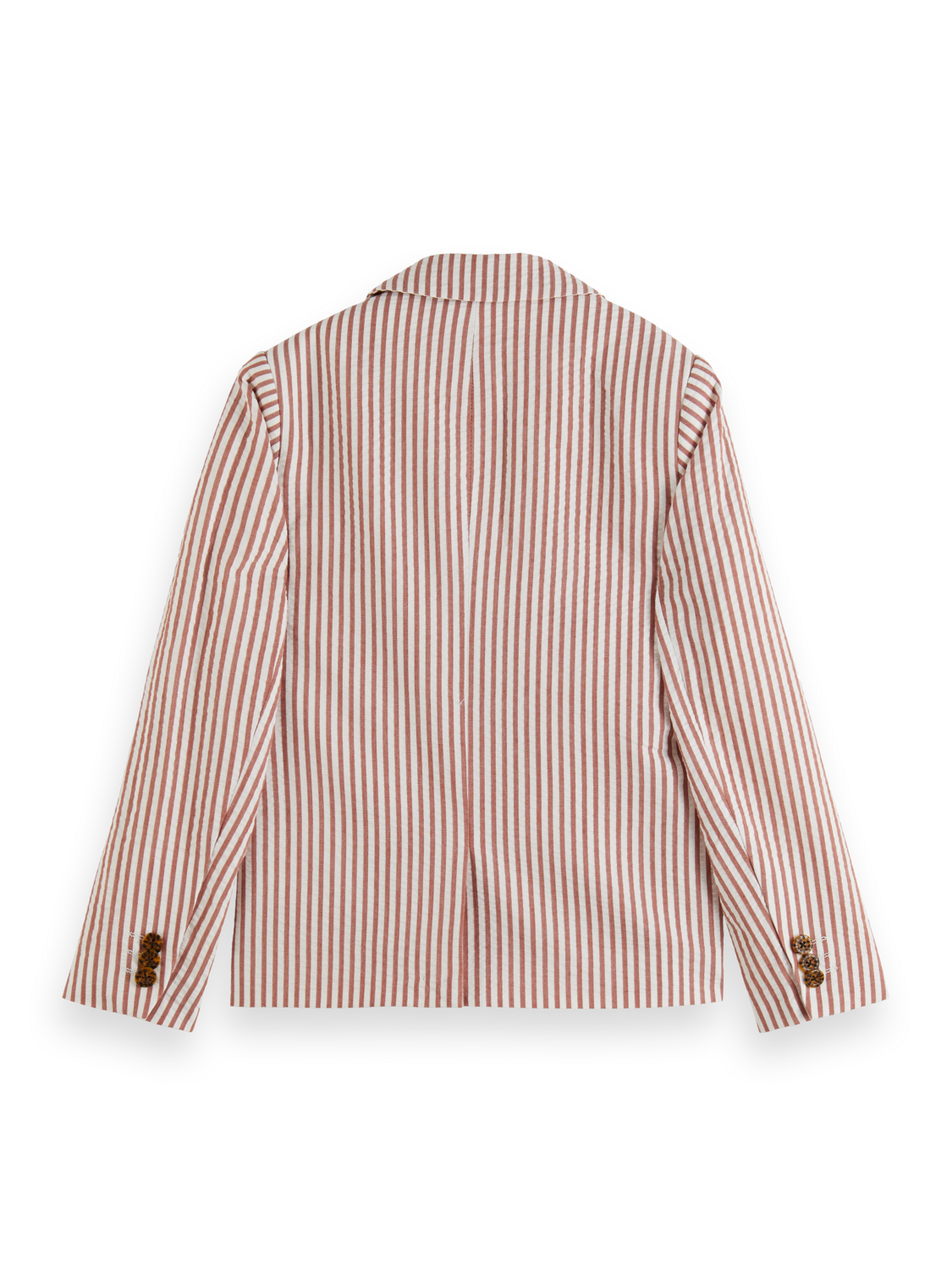 Girls SINGLE BREASTED YARN-DYED STRIPE SEERSUCKER BLAZER