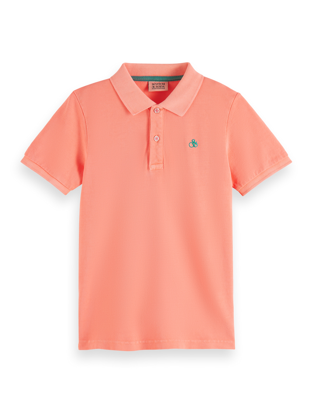 Boys GARMENT-DYED SHORT-SLEEVED PIQUE POLO