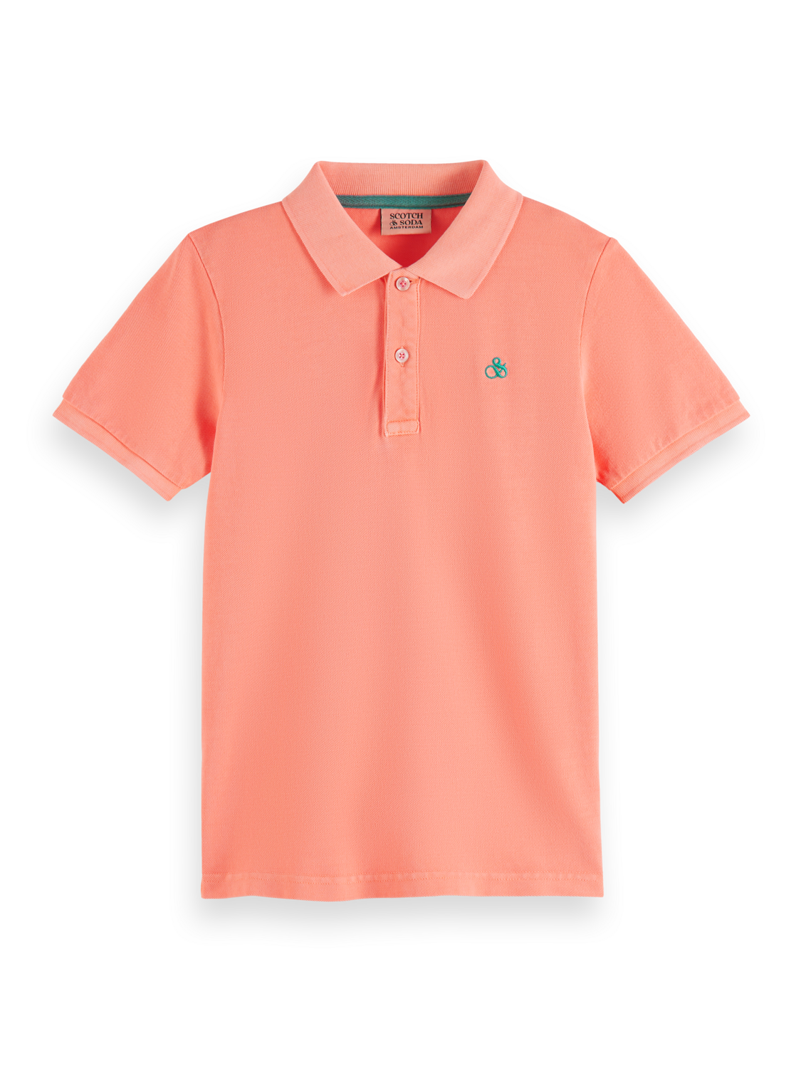 Boys GARMENT-DYED SHORT-SLEEVED PIQUE POLO