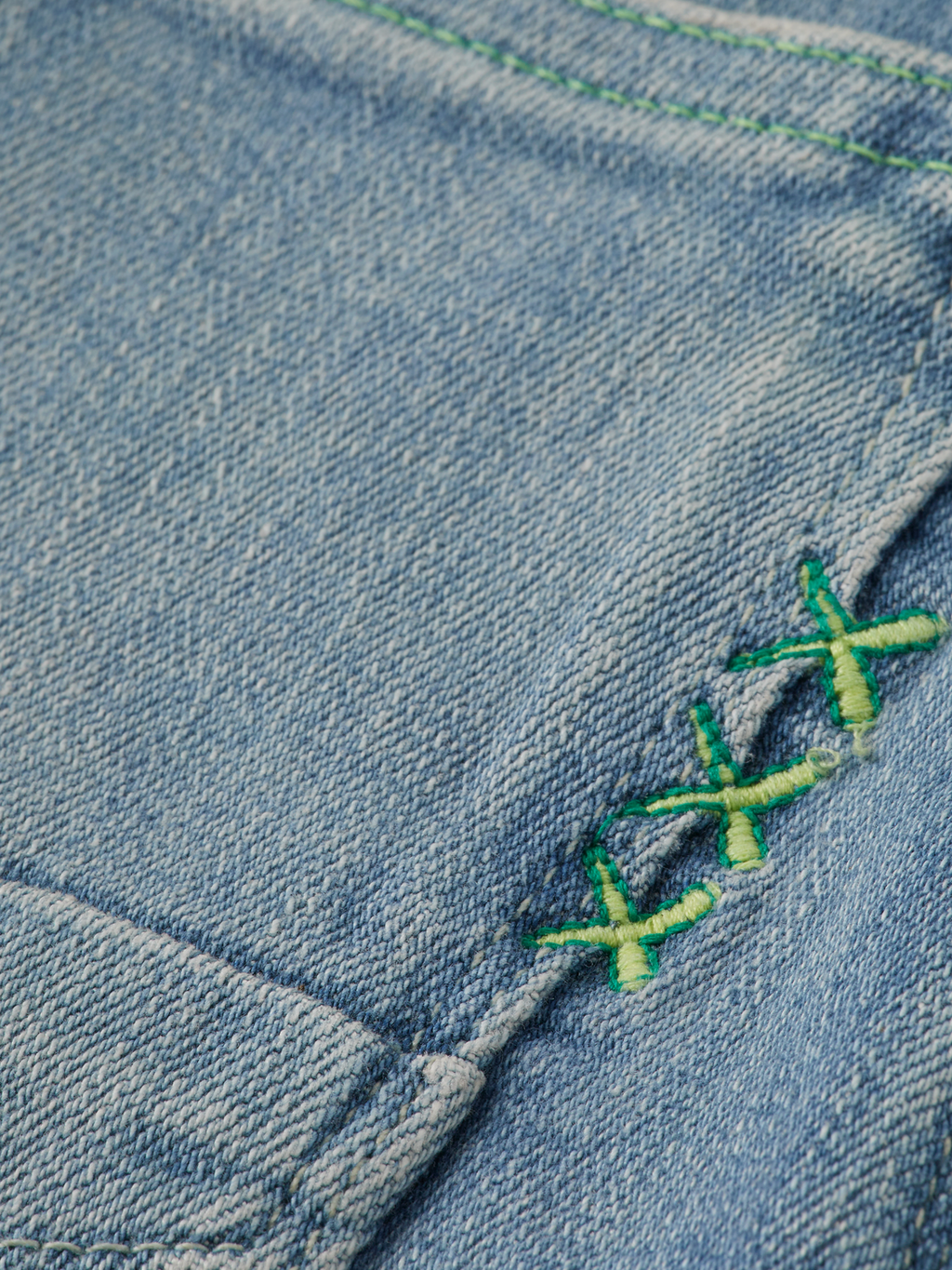 STRUMMER SLIM JEANS - GREEN WAVE