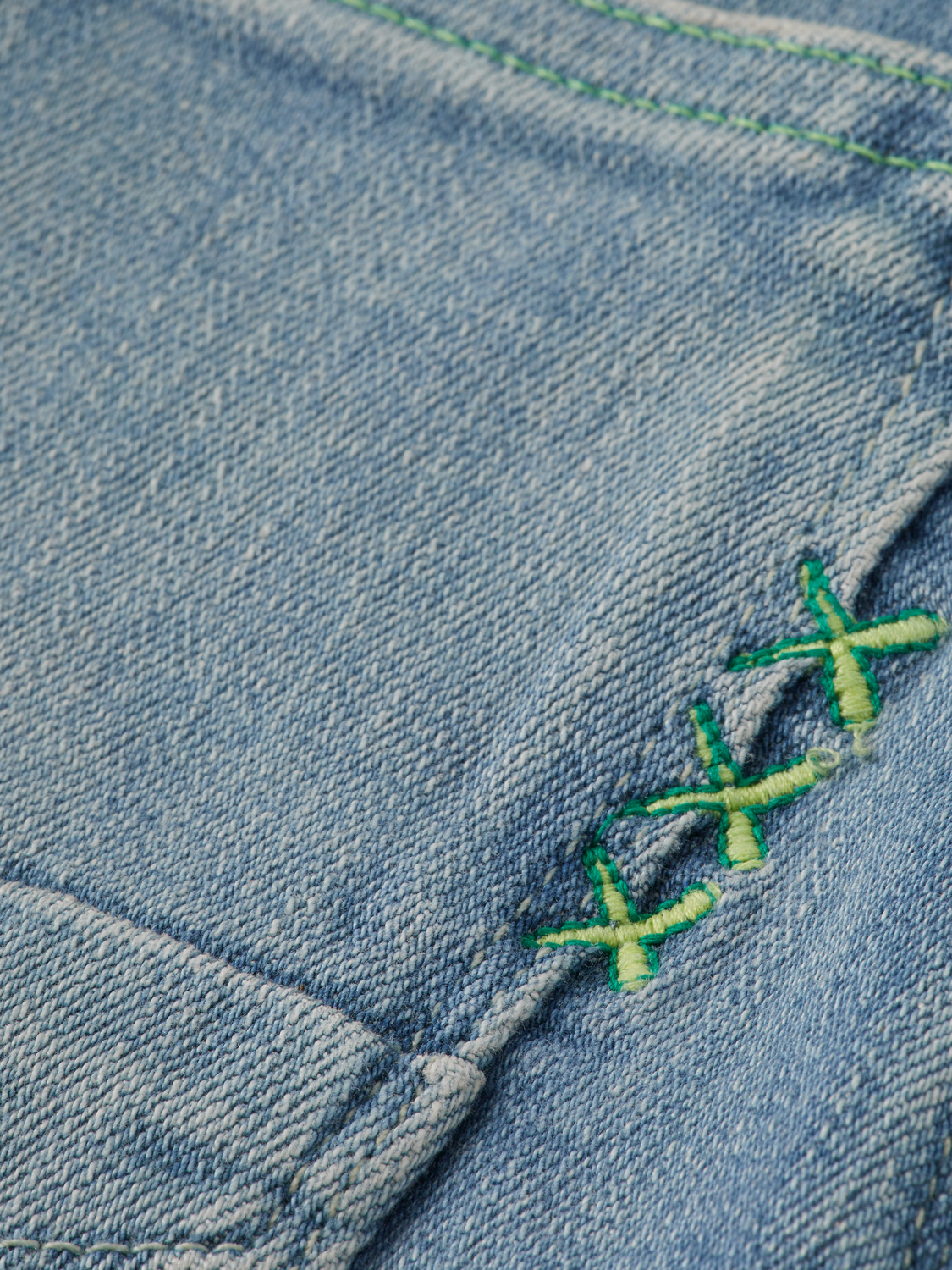 STRUMMER SLIM JEANS - GREEN WAVE