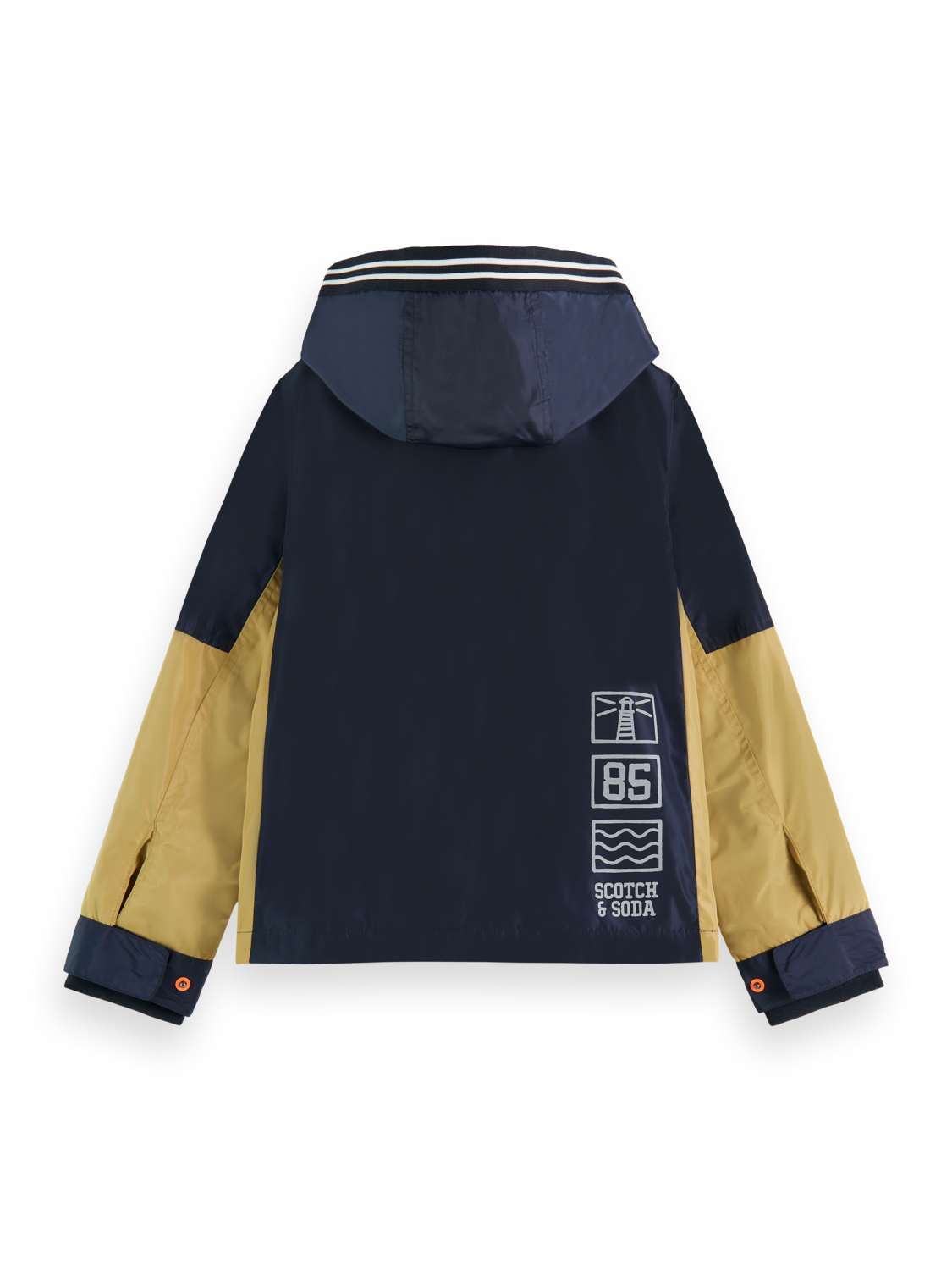 Boys WATER REPELLENT NYLON JACKET WITH DETACHABLE HOOD