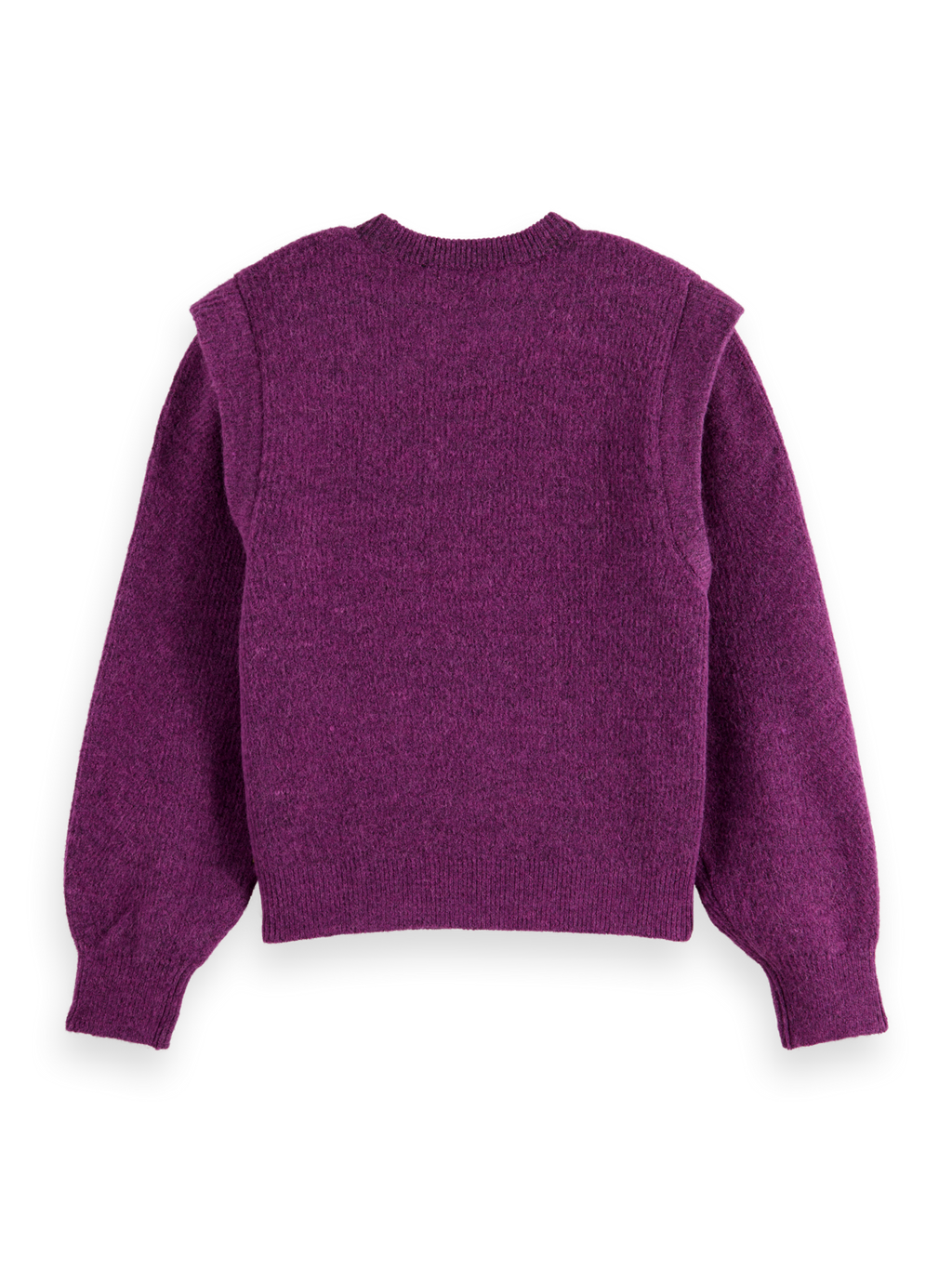 SHOULDER DETAIL CREW NECK PULLOVER
